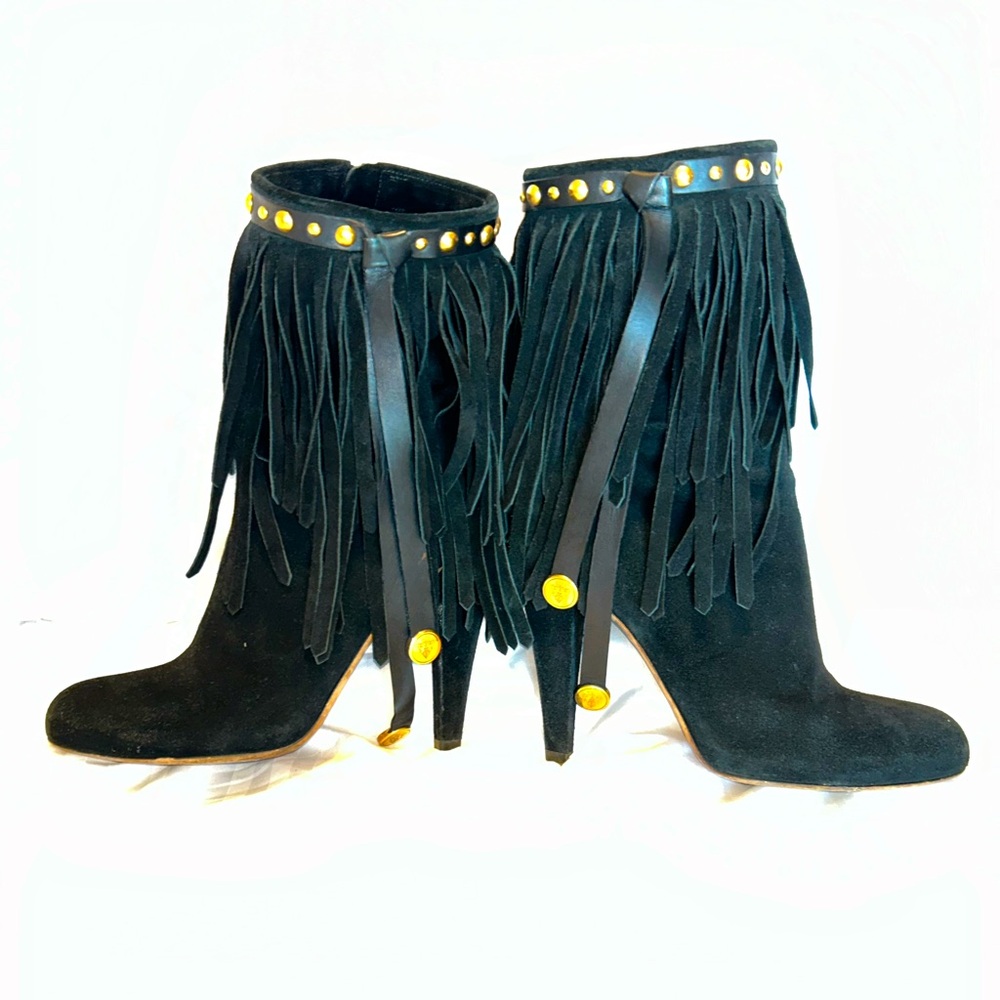 VINTAGE GUCCI FRINGE BOOTS S 40